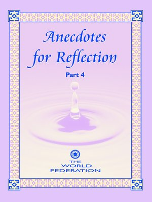 cover image of Anecdotes for Reflection- Part 4